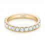 18k Yellow Gold 18k Yellow Gold Custom Diamond Wedding Band - Flat View -  103140 - Thumbnail