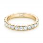 14k Yellow Gold 14k Yellow Gold Custom Diamond Wedding Band - Flat View -  103140 - Thumbnail