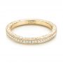 18k Yellow Gold 18k Yellow Gold Custom Diamond Wedding Band - Flat View -  103326 - Thumbnail