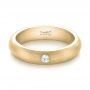 14k Yellow Gold 14k Yellow Gold Custom Diamond Wedding Band - Flat View -  103378 - Thumbnail