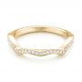 14k Yellow Gold 14k Yellow Gold Custom Diamond Wedding Band - Flat View -  103399 - Thumbnail