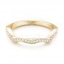 14k Yellow Gold 14k Yellow Gold Custom Diamond Wedding Band - Flat View -  103399 - Thumbnail