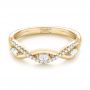 18k Yellow Gold 18k Yellow Gold Custom Diamond Wedding Band - Flat View -  103419 - Thumbnail