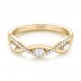 18k Yellow Gold 18k Yellow Gold Custom Diamond Wedding Band - Flat View -  103419 - Thumbnail