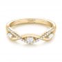 14k Yellow Gold 14k Yellow Gold Custom Diamond Wedding Band - Flat View -  103419 - Thumbnail