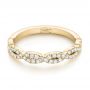 18k Yellow Gold 18k Yellow Gold Custom Diamond Wedding Band - Flat View -  103438 - Thumbnail