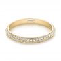 18k Yellow Gold 18k Yellow Gold Custom Diamond Wedding Band - Flat View -  103478 - Thumbnail