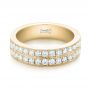 14k Yellow Gold 14k Yellow Gold Custom Diamond Wedding Band - Flat View -  103506 - Thumbnail