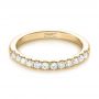 18k Yellow Gold 18k Yellow Gold Custom Diamond Wedding Band - Flat View -  103522 - Thumbnail