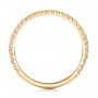 18k Yellow Gold 18k Yellow Gold Custom Diamond Wedding Band - Front View -  102023 - Thumbnail