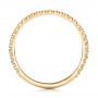 18k Yellow Gold 18k Yellow Gold Custom Diamond Wedding Band - Front View -  102023 - Thumbnail