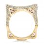 14k Yellow Gold And Platinum 14k Yellow Gold And Platinum Custom Diamond Wedding Band - Front View -  102182 - Thumbnail