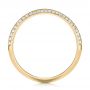 18k Yellow Gold 18k Yellow Gold Custom Diamond Wedding Band - Front View -  103478 - Thumbnail