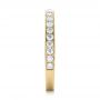 18k Yellow Gold 18k Yellow Gold Custom Diamond Wedding Band - Side View -  102043 - Thumbnail