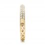 14k Yellow Gold 14k Yellow Gold Custom Diamond Wedding Band - Side View -  102051 - Thumbnail
