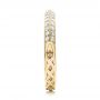 14k Yellow Gold 14k Yellow Gold Custom Diamond Wedding Band - Side View -  102051 - Thumbnail