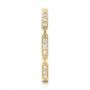 18k Yellow Gold 18k Yellow Gold Custom Diamond Wedding Band - Side View -  102259 - Thumbnail