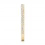 18k Yellow Gold 18k Yellow Gold Custom Diamond Wedding Band - Side View -  102414 - Thumbnail