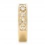 14k Yellow Gold 14k Yellow Gold Custom Diamond Wedding Band - Side View -  102426 - Thumbnail