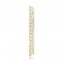 14k Yellow Gold 14k Yellow Gold Custom Diamond Wedding Band - Side View -  102521 - Thumbnail