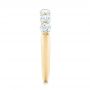 18k Yellow Gold 18k Yellow Gold Custom Diamond Wedding Band - Side View -  102746 - Thumbnail