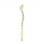 18k Yellow Gold 18k Yellow Gold Custom Diamond Wedding Band - Side View -  102753 - Thumbnail