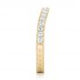 14k Yellow Gold 14k Yellow Gold Custom Diamond Wedding Band - Side View -  102887 - Thumbnail