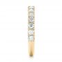 18k Yellow Gold 18k Yellow Gold Custom Diamond Wedding Band - Side View -  103140 - Thumbnail
