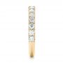 14k Yellow Gold 14k Yellow Gold Custom Diamond Wedding Band - Side View -  103140 - Thumbnail