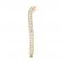 14k Yellow Gold 14k Yellow Gold Custom Diamond Wedding Band - Side View -  103397 - Thumbnail