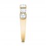 18k Yellow Gold 18k Yellow Gold Custom Diamond Wedding Band - Side View -  103437 - Thumbnail