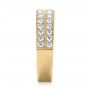 14k Yellow Gold 14k Yellow Gold Custom Diamond Wedding Band - Side View -  103506 - Thumbnail