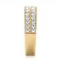 18k Yellow Gold 18k Yellow Gold Custom Diamond Wedding Band - Side View -  103506 - Thumbnail