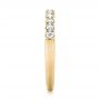 18k Yellow Gold 18k Yellow Gold Custom Diamond Wedding Band - Side View -  103522 - Thumbnail