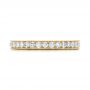 18k Yellow Gold 18k Yellow Gold Custom Diamond Wedding Band - Top View -  102043 - Thumbnail