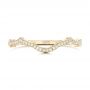 18k Yellow Gold 18k Yellow Gold Custom Diamond Wedding Band - Top View -  102139 - Thumbnail