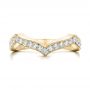 18k Yellow Gold 18k Yellow Gold Custom Diamond Wedding Band - Top View -  102234 - Thumbnail