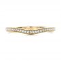 18k Yellow Gold 18k Yellow Gold Custom Diamond Wedding Band - Top View -  102256 - Thumbnail