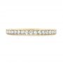 18k Yellow Gold 18k Yellow Gold Custom Diamond Wedding Band - Top View -  102291 - Thumbnail