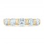 18k Yellow Gold 18k Yellow Gold Custom Diamond Wedding Band - Top View -  102301 - Thumbnail