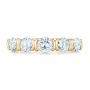 18k Yellow Gold 18k Yellow Gold Custom Diamond Wedding Band - Top View -  102301 - Thumbnail