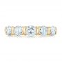 14k Yellow Gold 14k Yellow Gold Custom Diamond Wedding Band - Top View -  102301 - Thumbnail