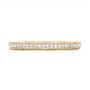 14k Yellow Gold 14k Yellow Gold Custom Diamond Wedding Band - Top View -  102350 - Thumbnail