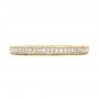 18k Yellow Gold 18k Yellow Gold Custom Diamond Wedding Band - Top View -  102350 - Thumbnail