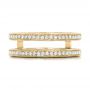 18k Yellow Gold 18k Yellow Gold Custom Diamond Wedding Band - Top View -  102362 - Thumbnail