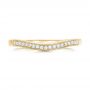 18k Yellow Gold 18k Yellow Gold Custom Diamond Wedding Band - Top View -  102406 - Thumbnail
