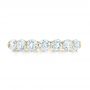 18k Yellow Gold 18k Yellow Gold Custom Diamond Wedding Band - Top View -  102746 - Thumbnail