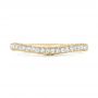 18k Yellow Gold 18k Yellow Gold Custom Diamond Wedding Band - Top View -  102773 - Thumbnail