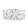 18k Yellow Gold 18k Yellow Gold Custom Diamond Wedding Band - Top View -  102953 - Thumbnail