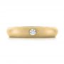 18k Yellow Gold 18k Yellow Gold Custom Diamond Wedding Band - Top View -  103378 - Thumbnail